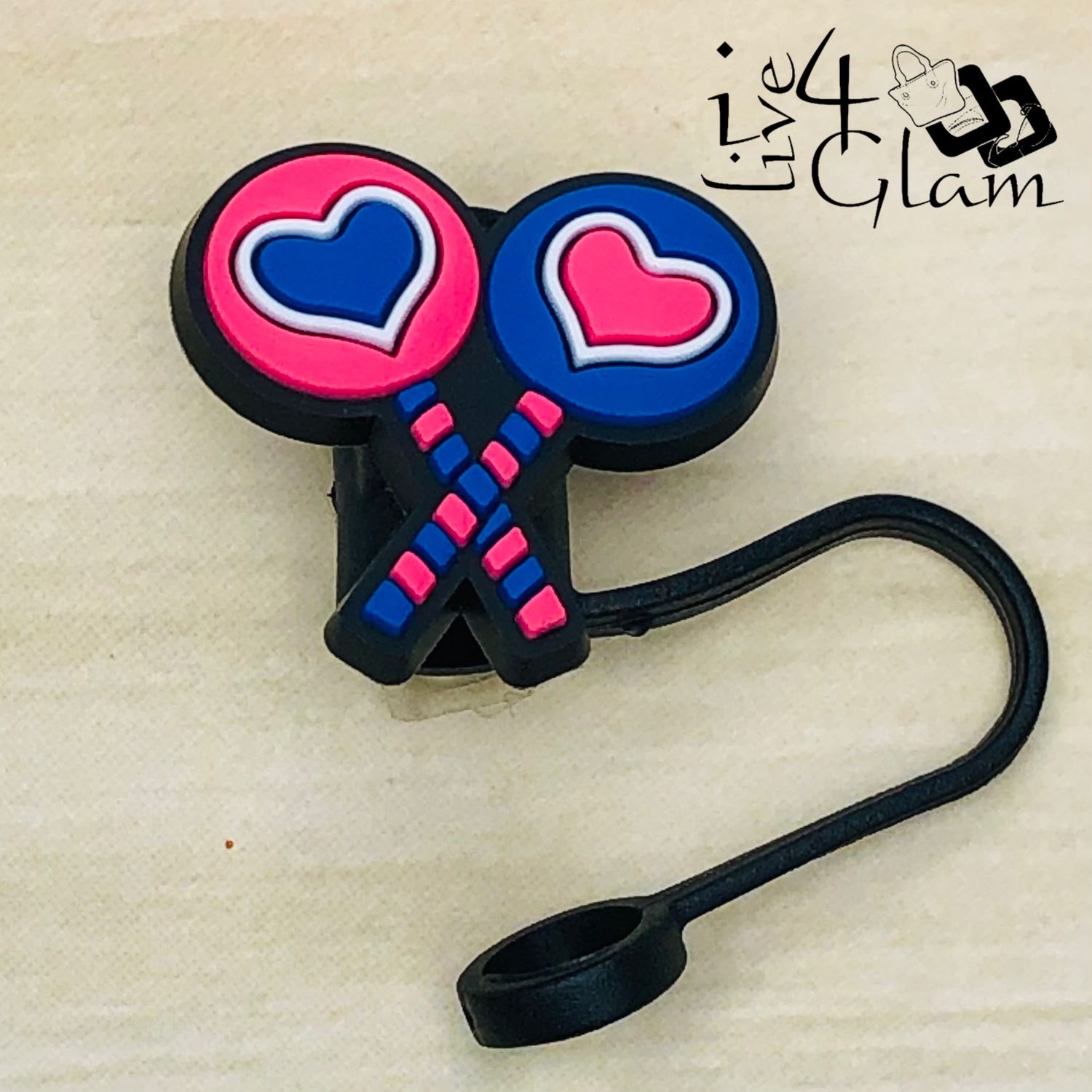 Sweet Treat Silicone Straw Cover, Style: Lollipop