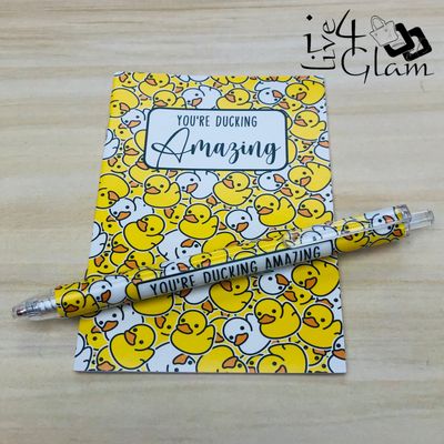Inspirational Duck Pen &amp; Notebook