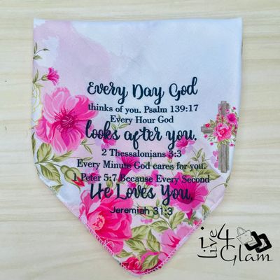 Inspirational Bible Handkerchief Jeremiah 31:3