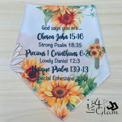 Inspirational Bible Handkerchief Ephesians 2:10
