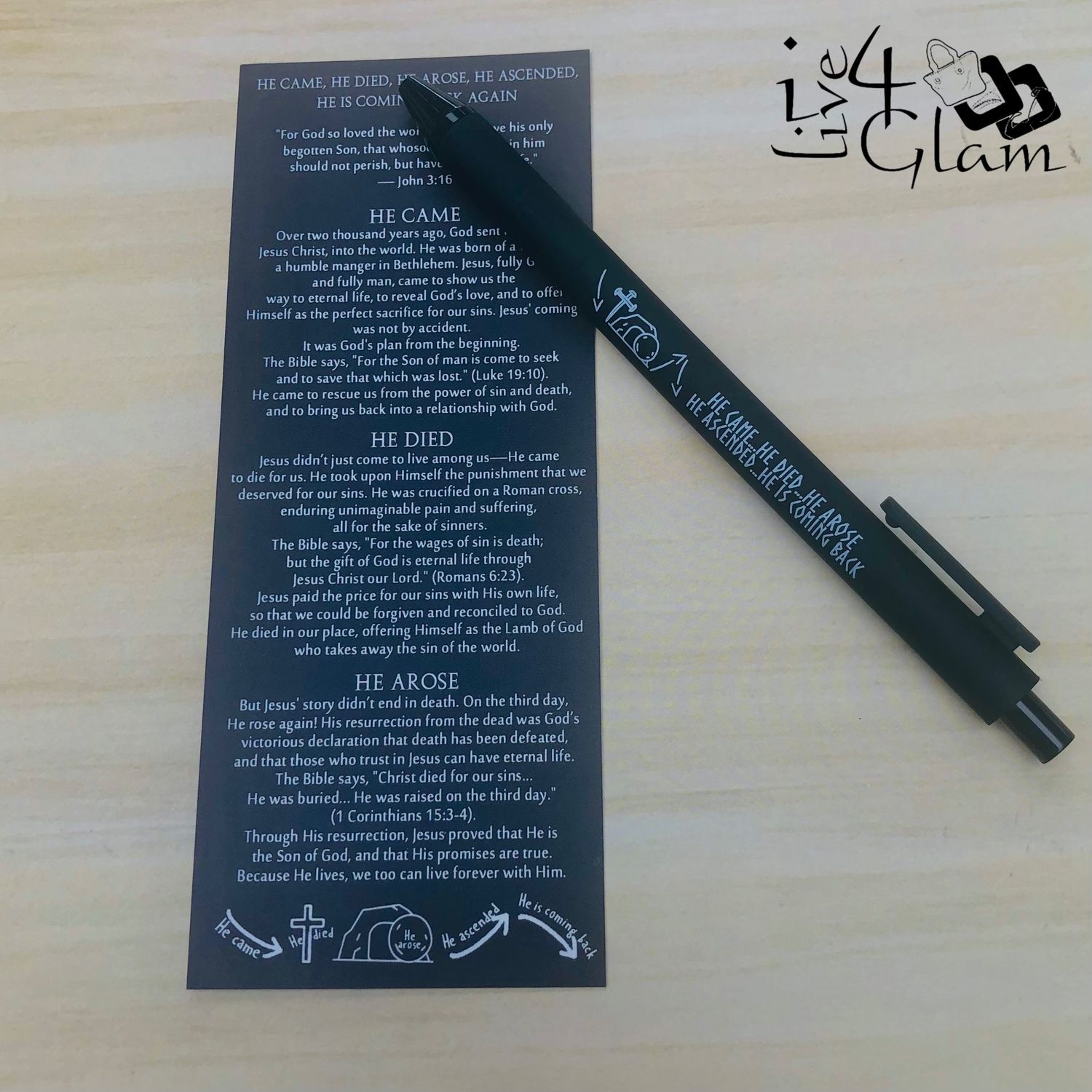 Religious Pen and Bookmark Set, Style: Style 10