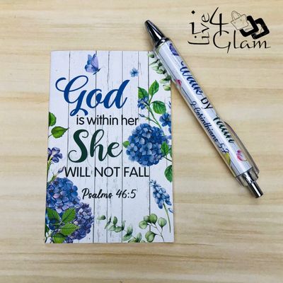 Inspirational Bible Notebook &amp; Pen Set