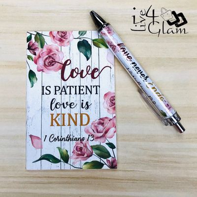Inspirational Bible Notebook &amp; Pen Set