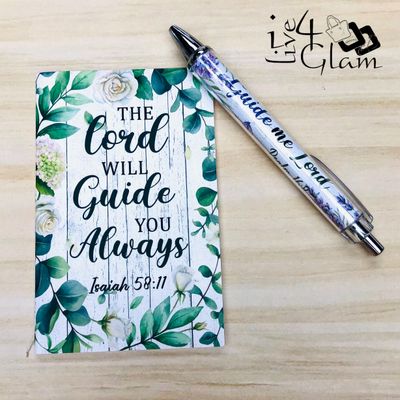 Inspirational Bible Notebook &amp; Pen Set