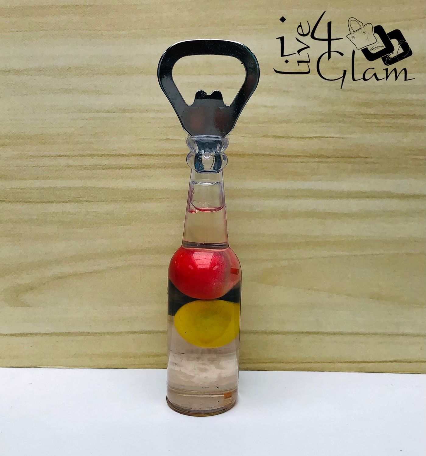 Mini Fruit Bottle Opener Red and Yellow