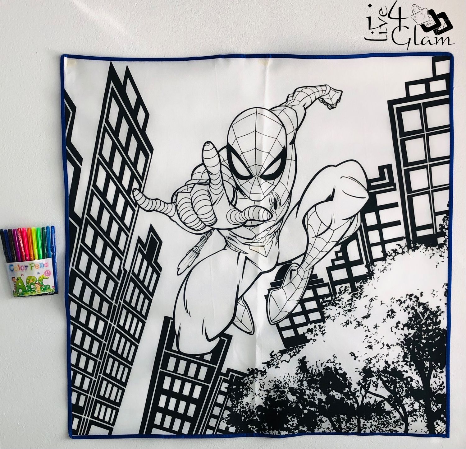 Washable Spider-Man Colouring Set
