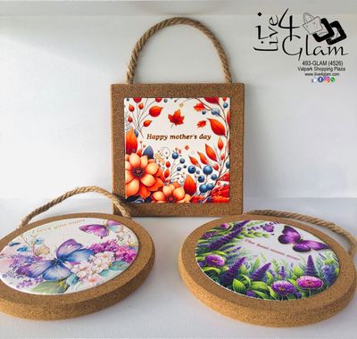 Ceramic Plaque with Cork Backing