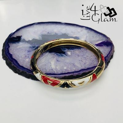 Trinidad and Tobago Red,White and Black Triangle Bangle