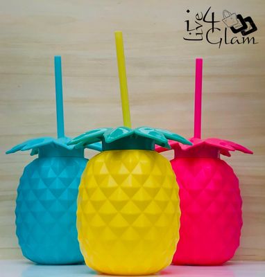 Pineapple Cup with Straw