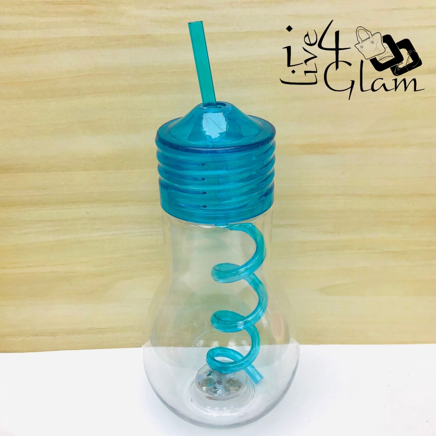 Light Up Blue Bulb Shaped Cup