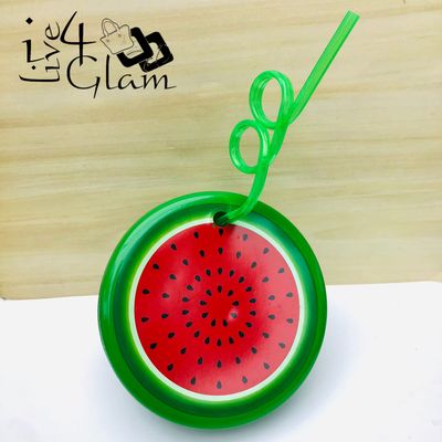 Watermelon Fruit Cup with Fancy Straw