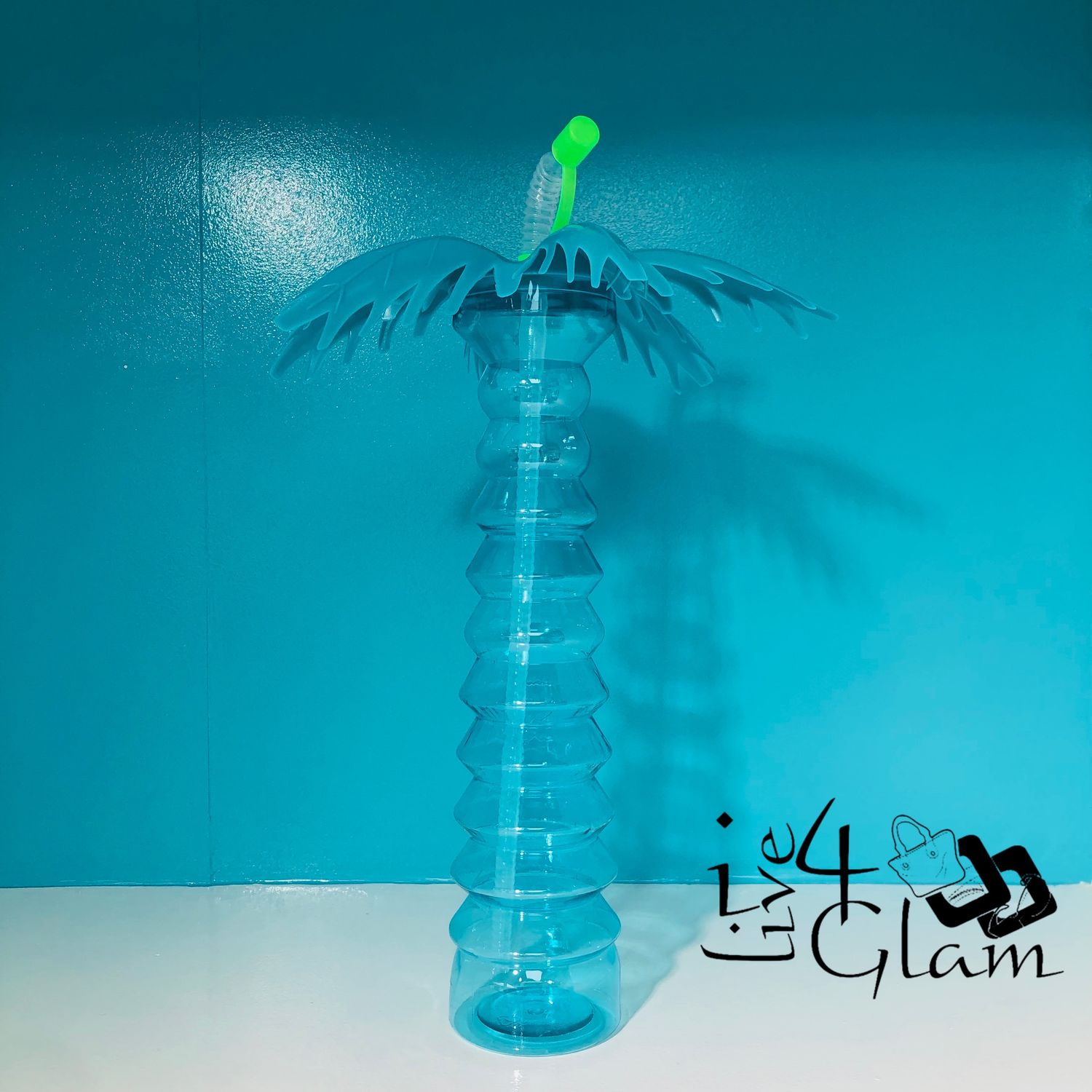 Palm Tree Cup Blue