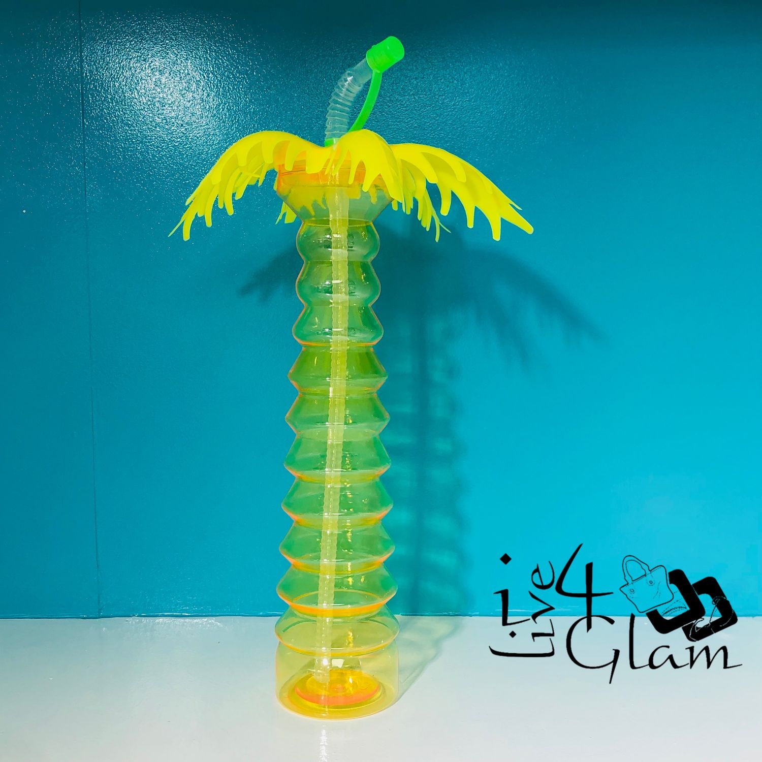 Palm Tree Cup Yellow