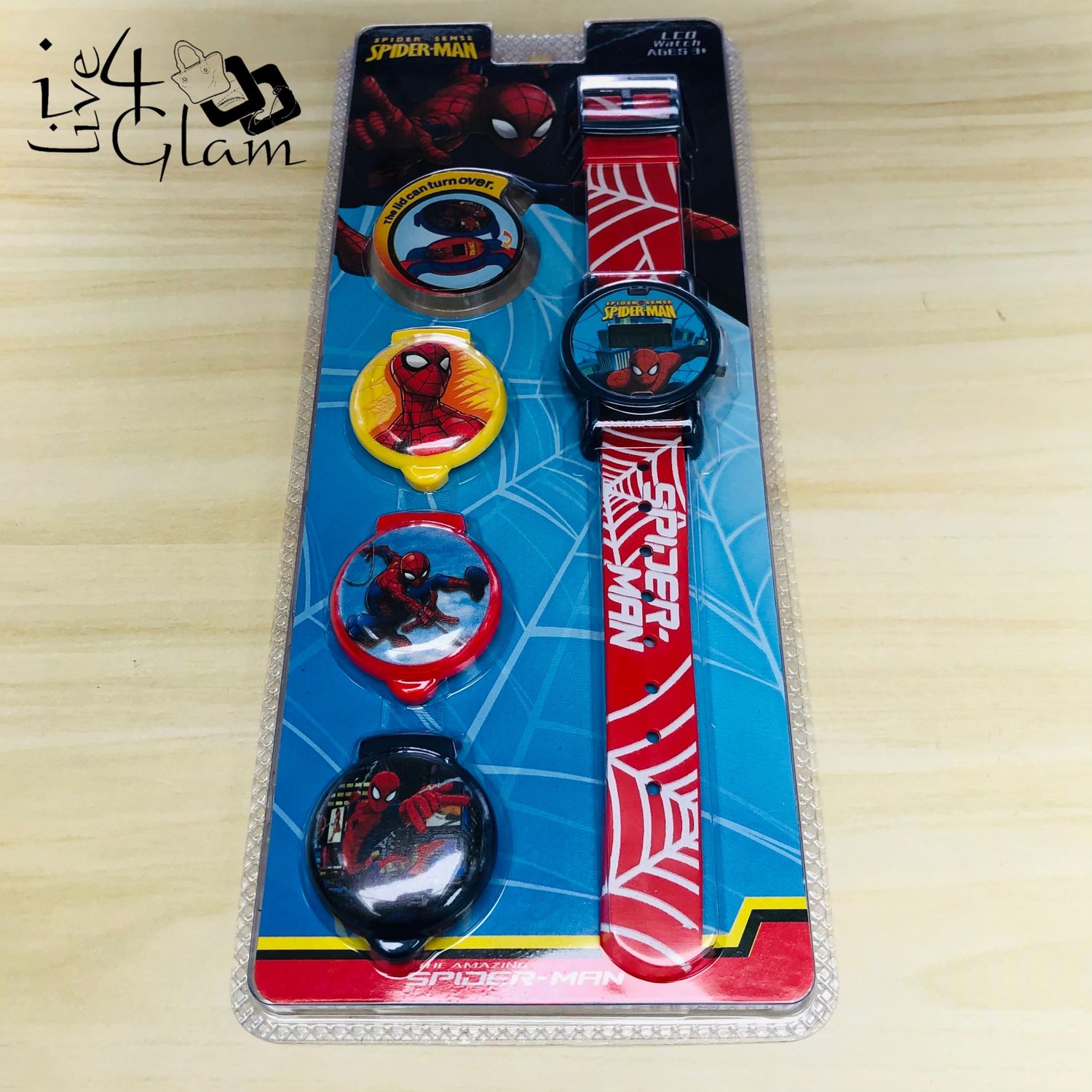 Spider-Man Kid&#39;s LCD Watch with Changeable Lid