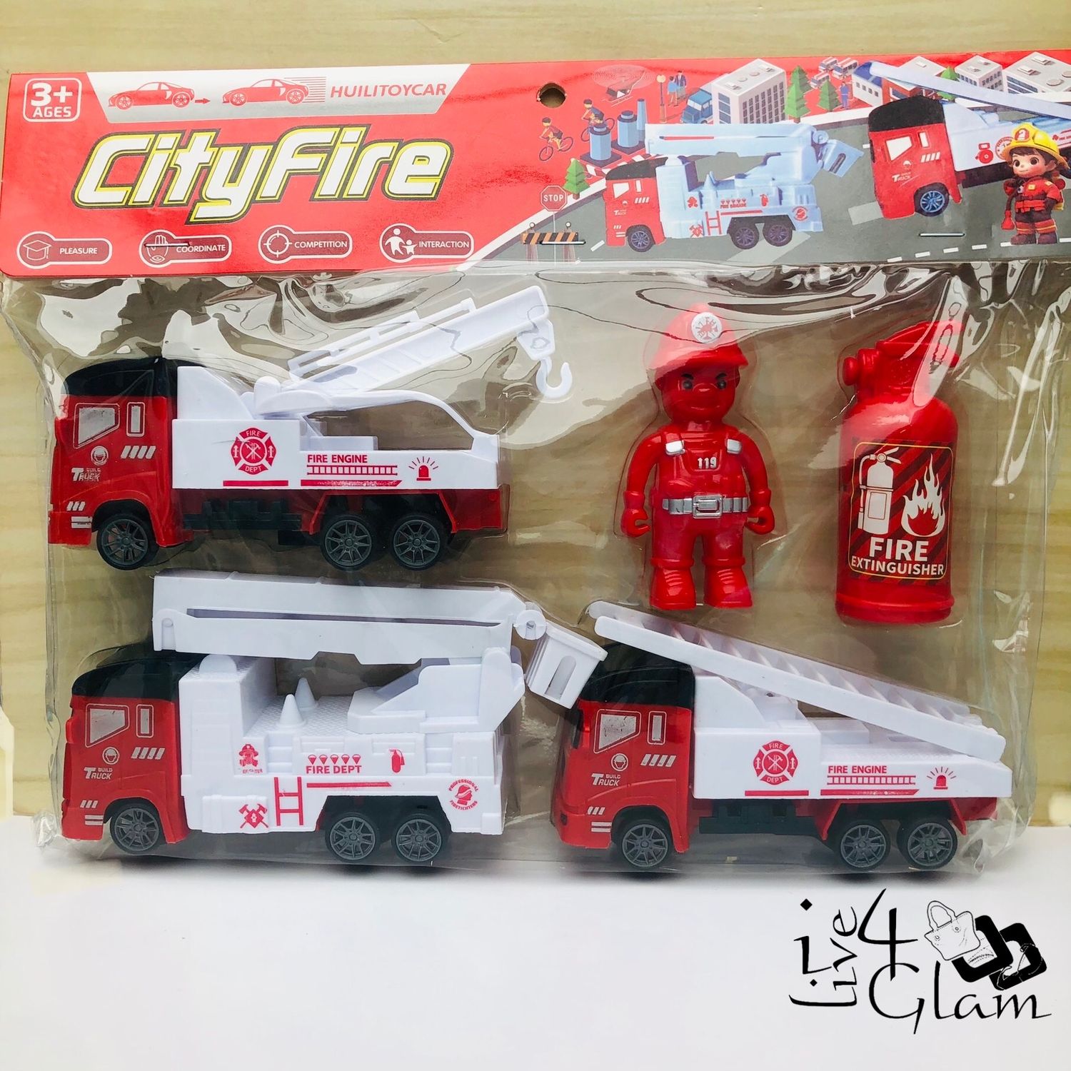 Toy Firetruck Set