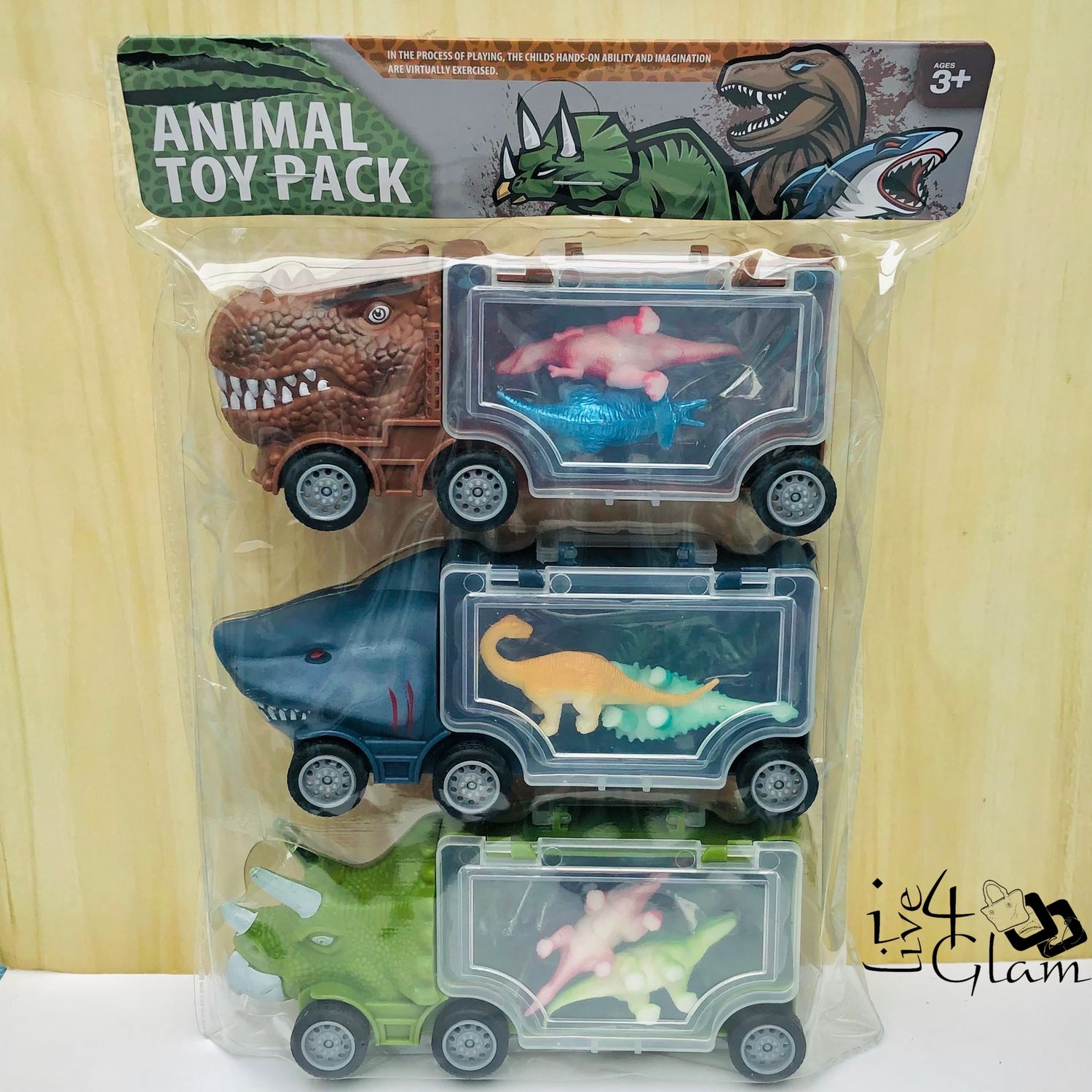 Dinosaur Toy Truck Set