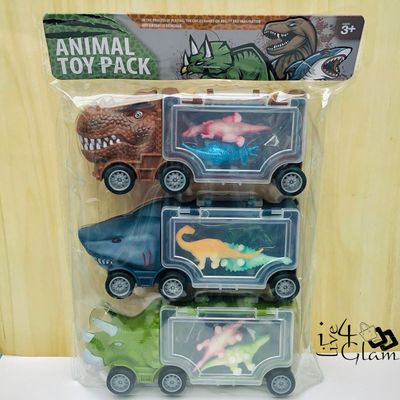 Dinosaur Toy Truck Set