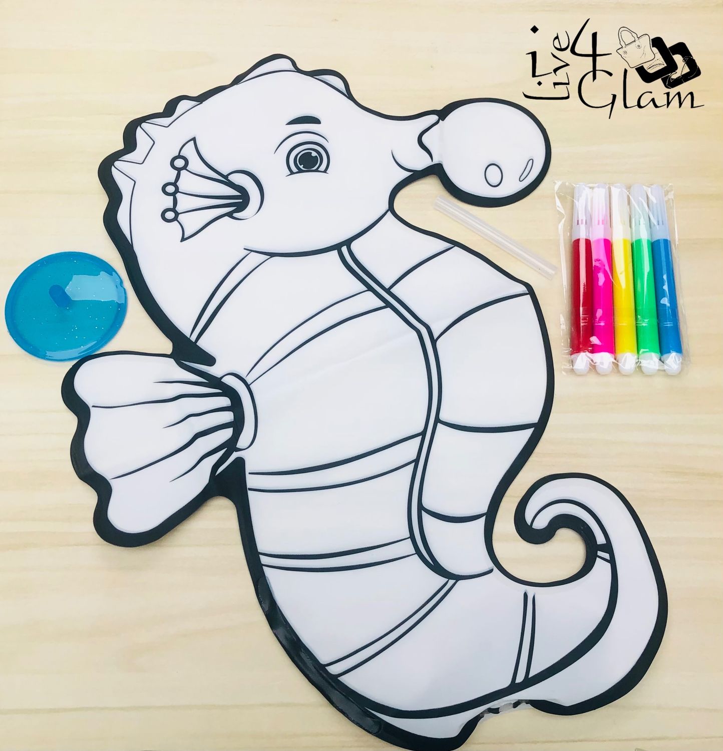 Inflatable Paint Toy Seahorse