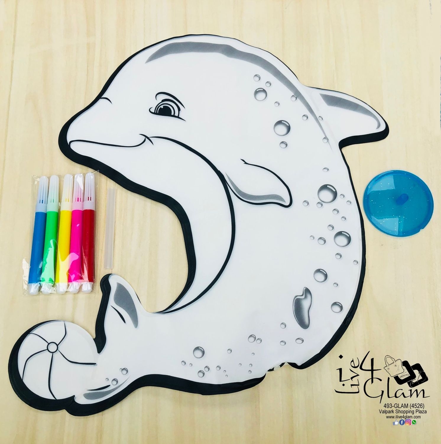 Inflatable Paint Toy Dolphin
