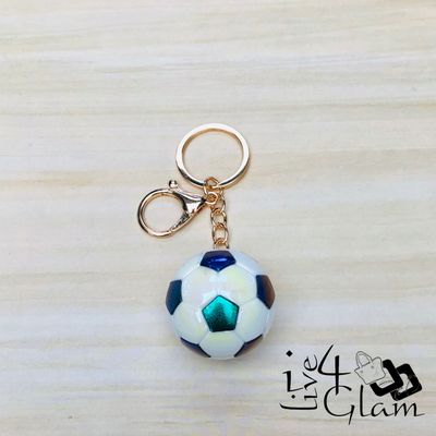 Black Iridescent Football Keychain