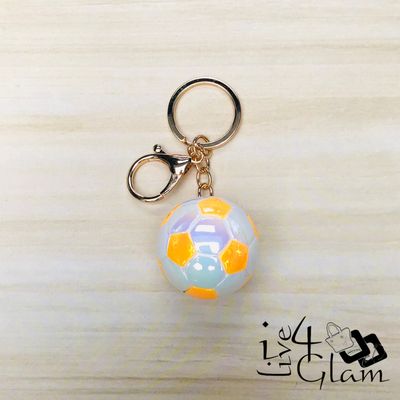 Yellow Football Keychain