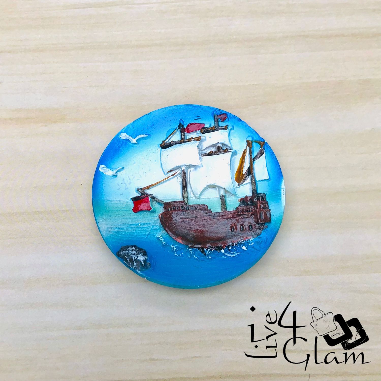 Trinidad and Tobago Souvenir Ship Magnet