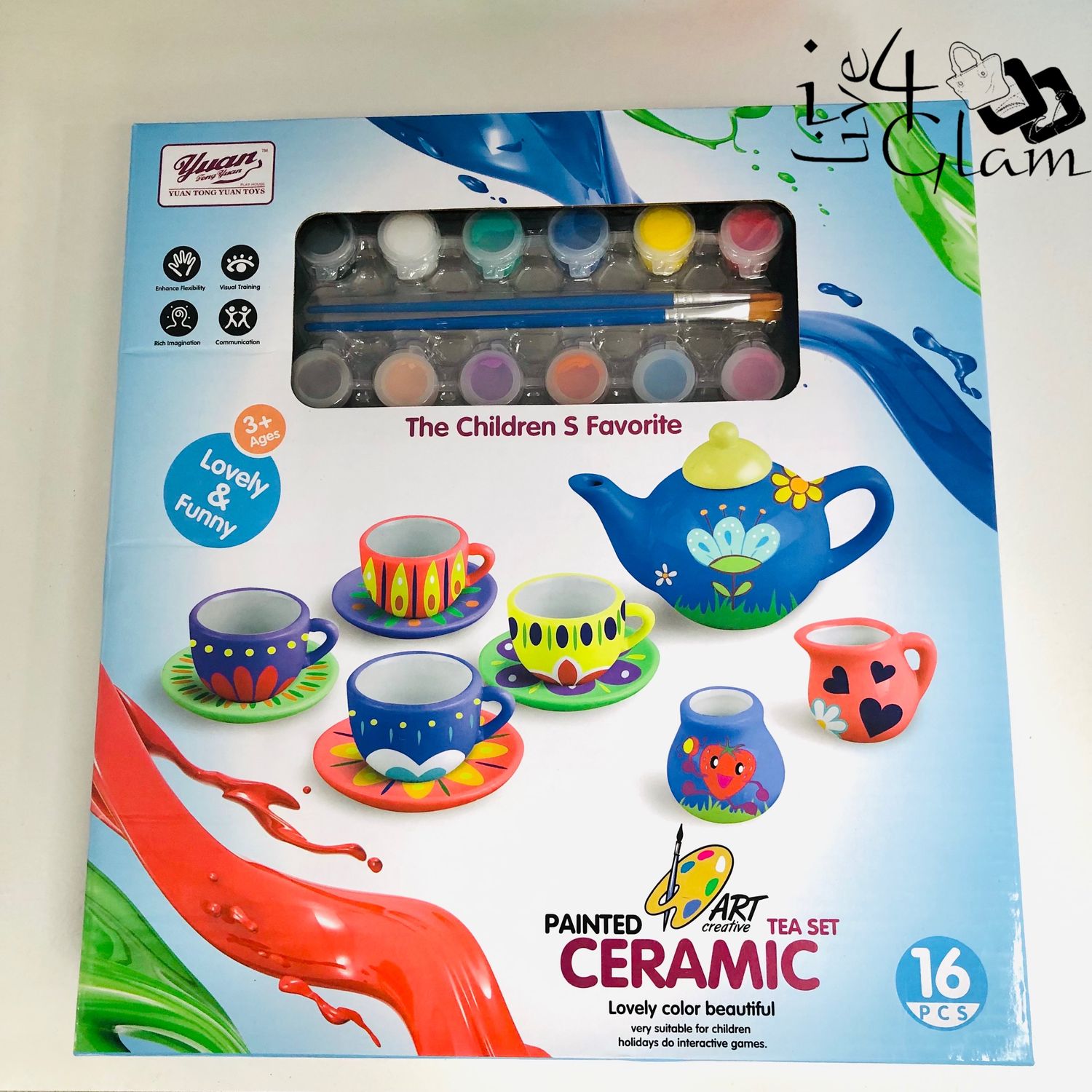 Ceramic Tea Paint Set