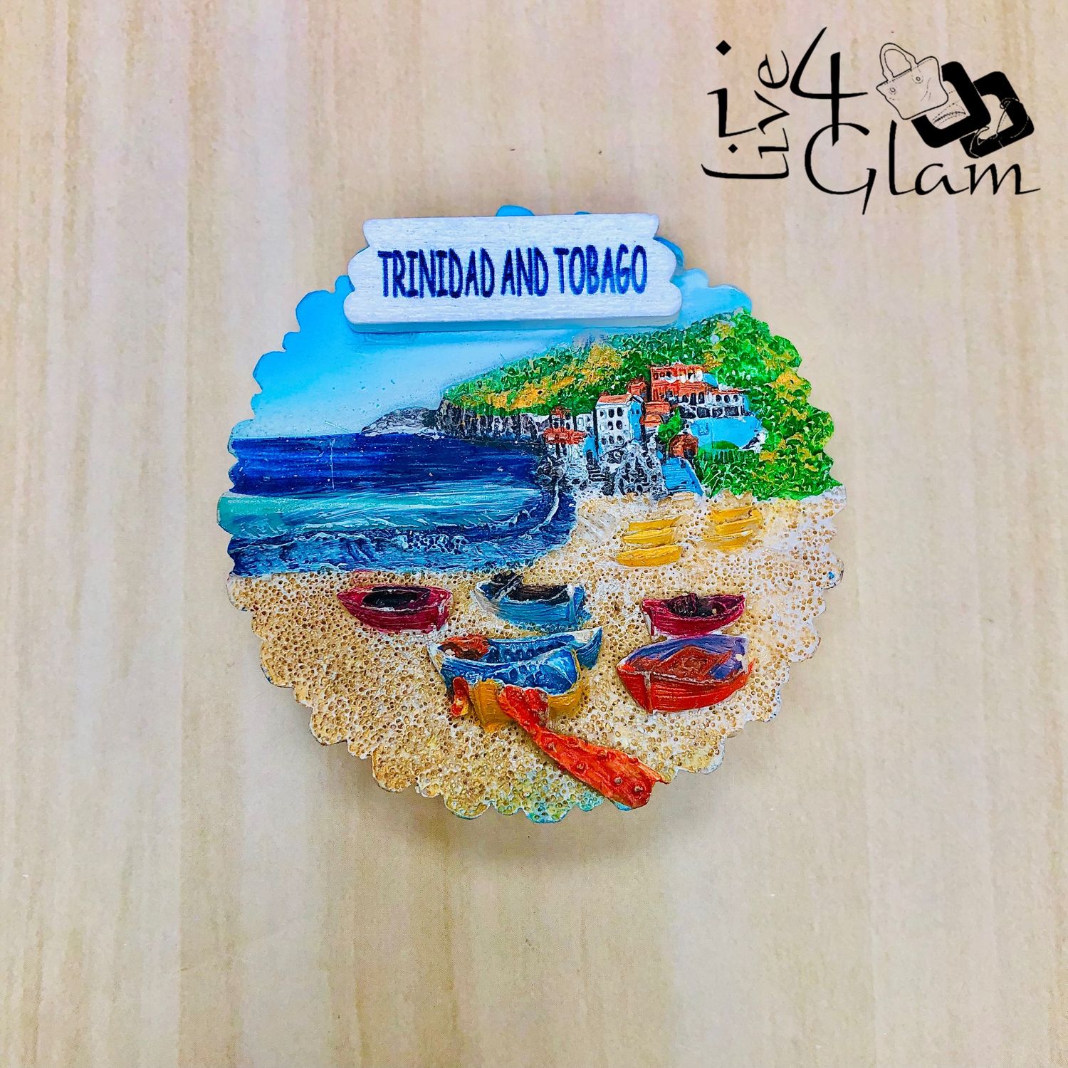Trinidad and Tobago Souvenir Beach Magnet