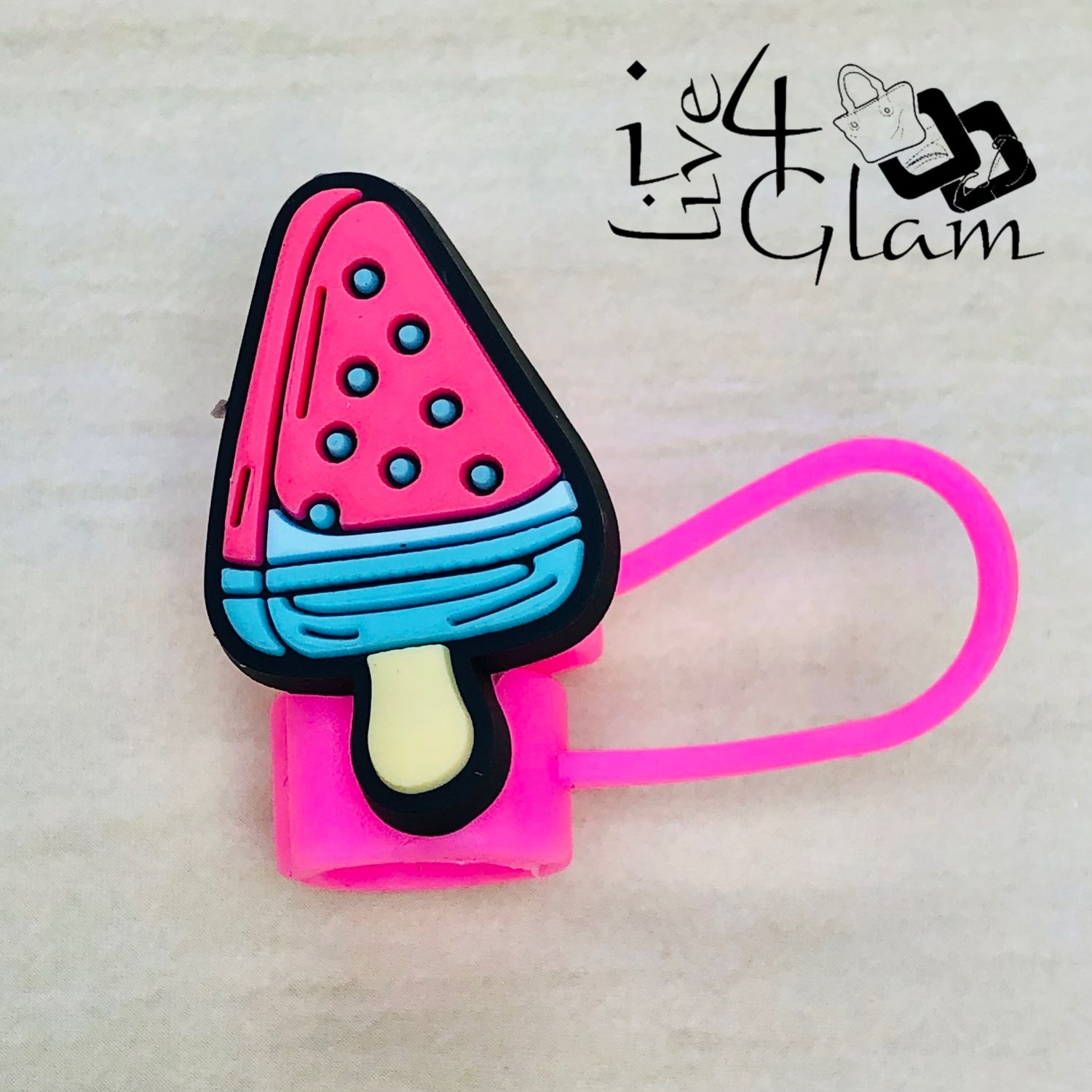 Pink Lolly Large Straw Cover
