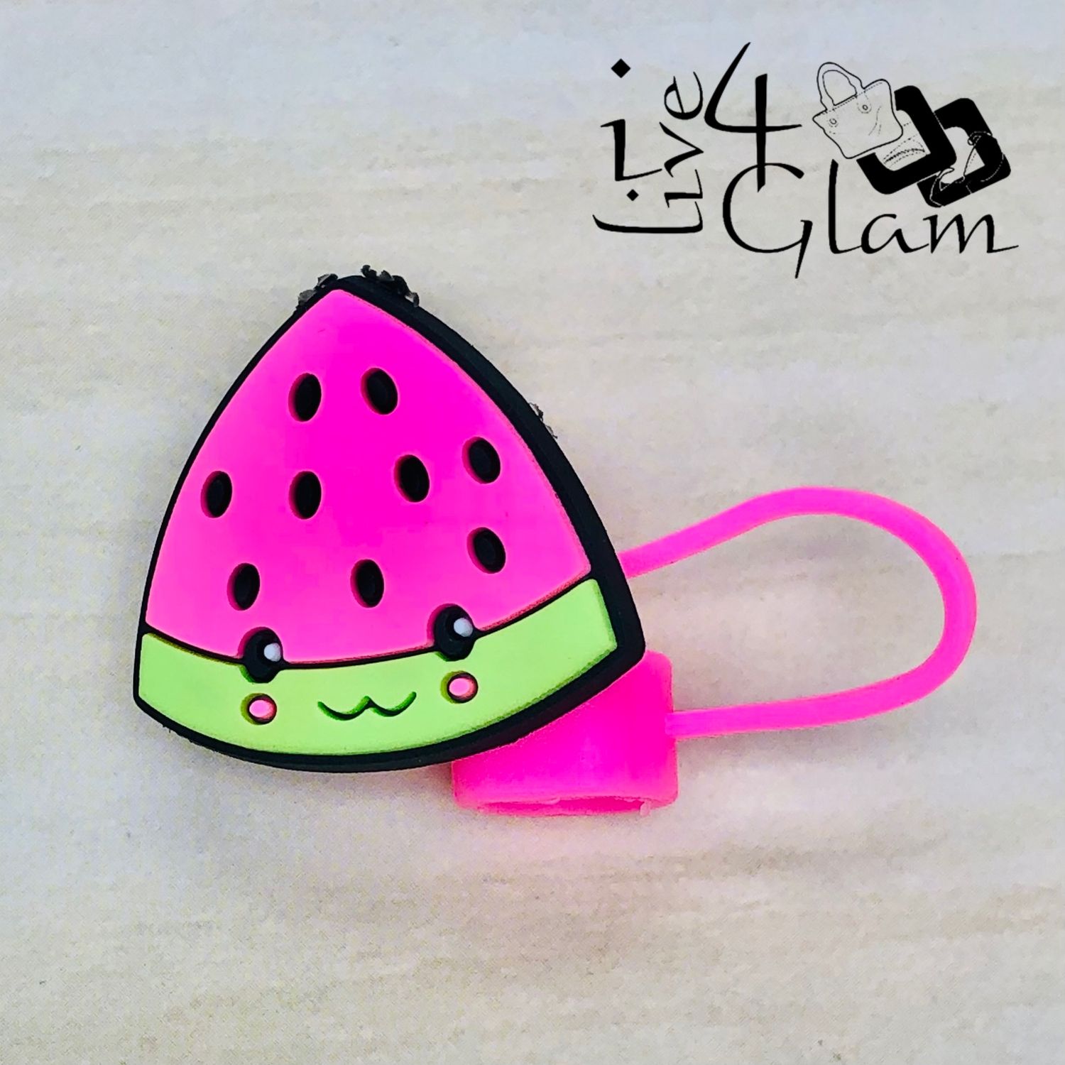 Pink Watermelon Large Straw Cover
