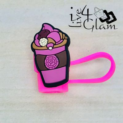 Pink Frappe Large Straw Cover