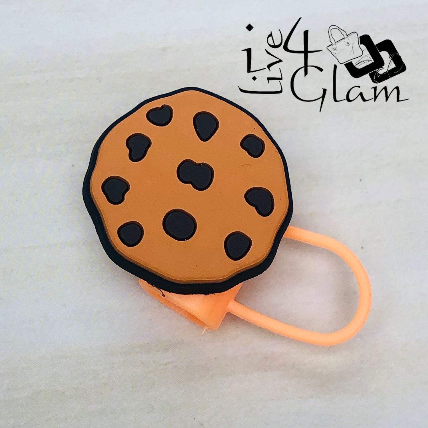 Orange Cookie Large Straw Cover
