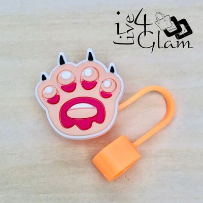 Orange Claw Large Straw Cover
