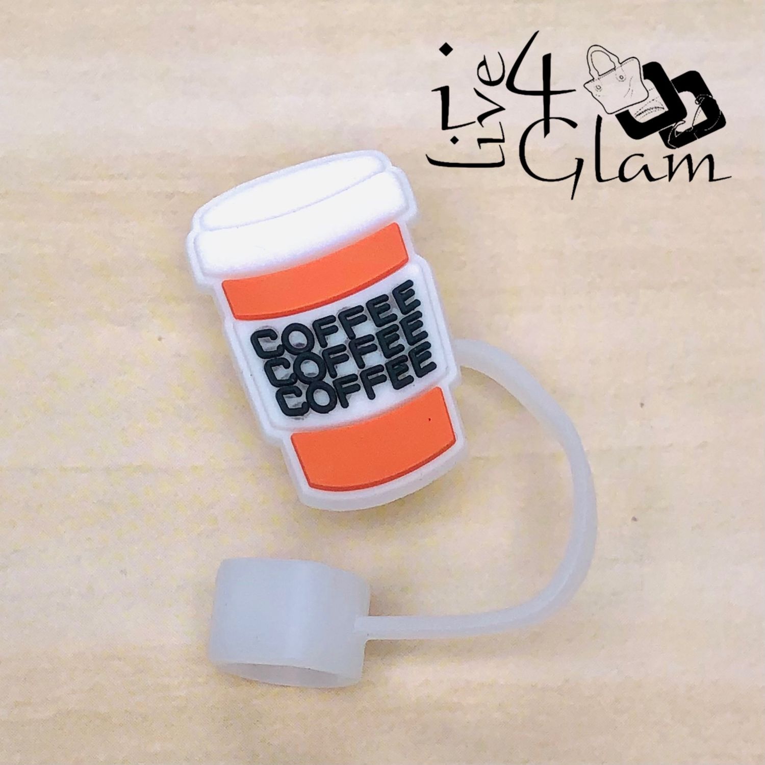 Coffee Large Straw Cover , Style: Coffee Cup