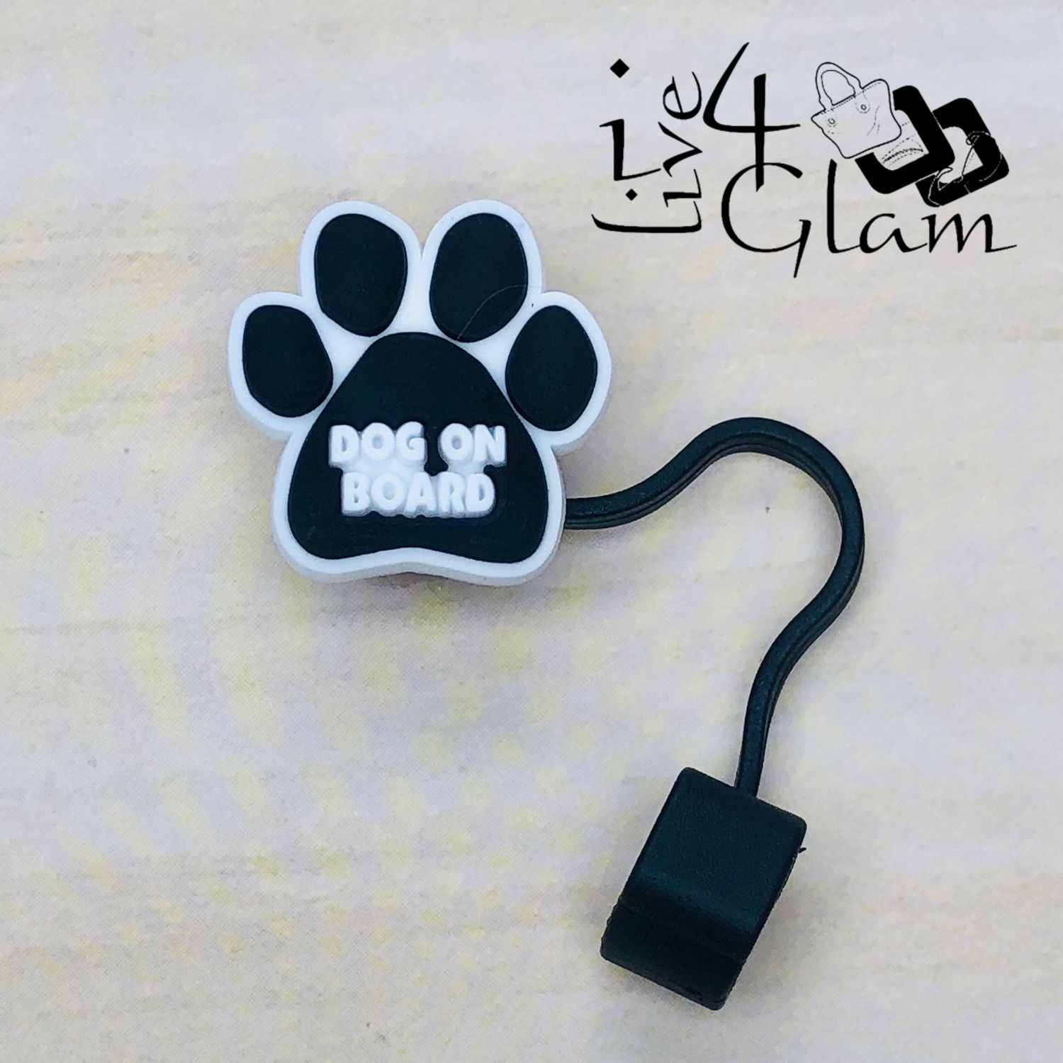 Animal Paw Large Straw Cover , Style: Dog on Board