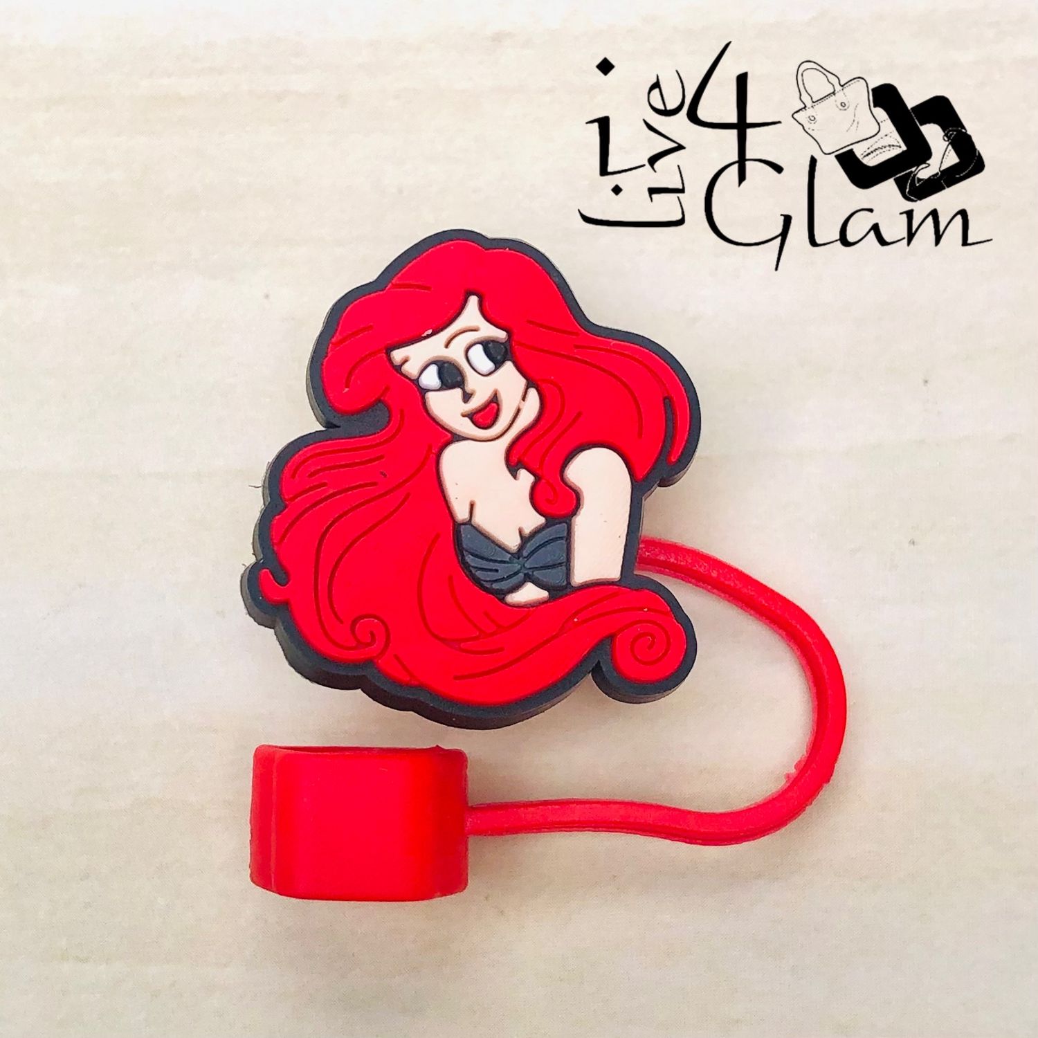 Character Large Straw Cover , Style: Ariel
