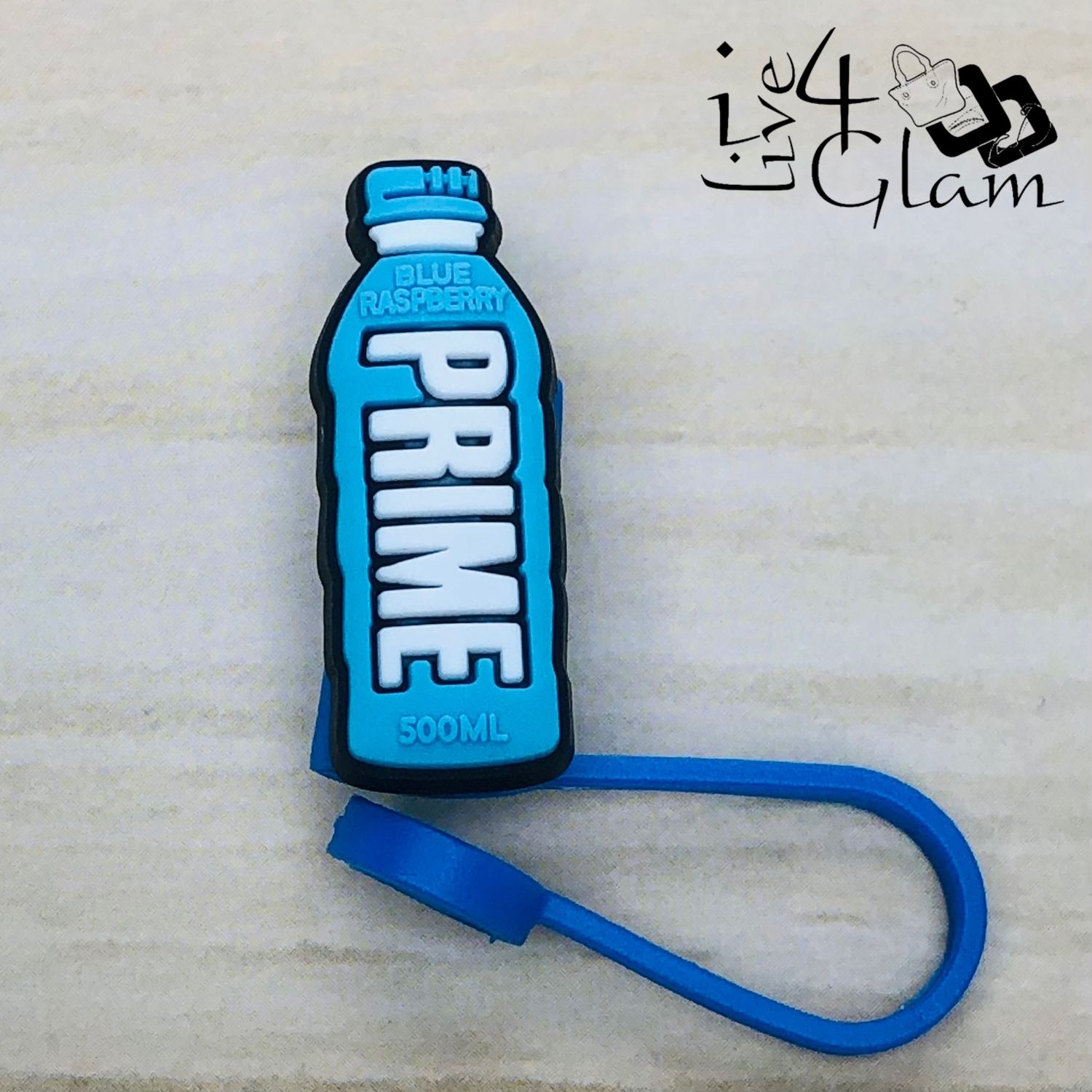 Blue Silicone Straw Cover, Style: Prime