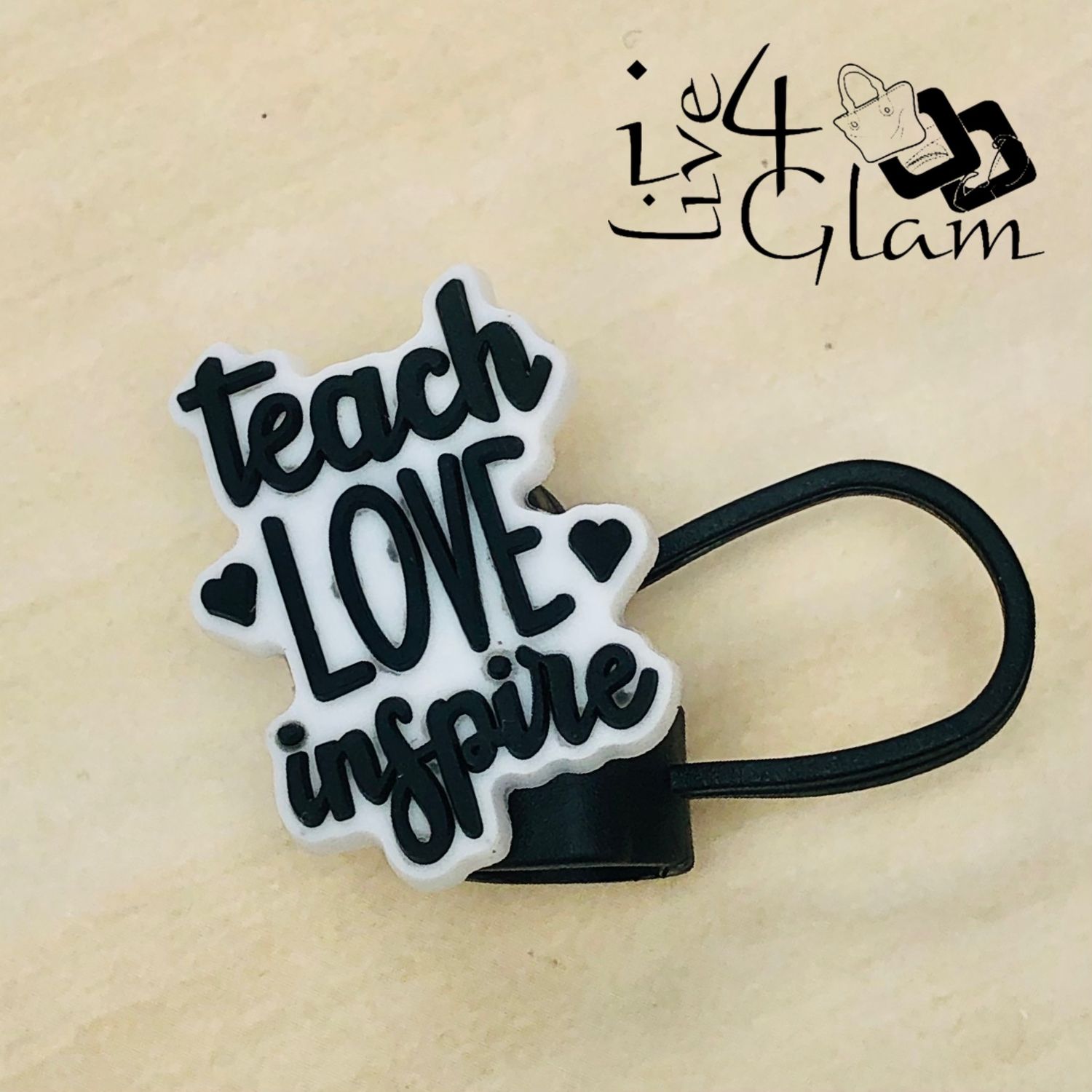 Large Straw Cover Love, Style: Teach Love