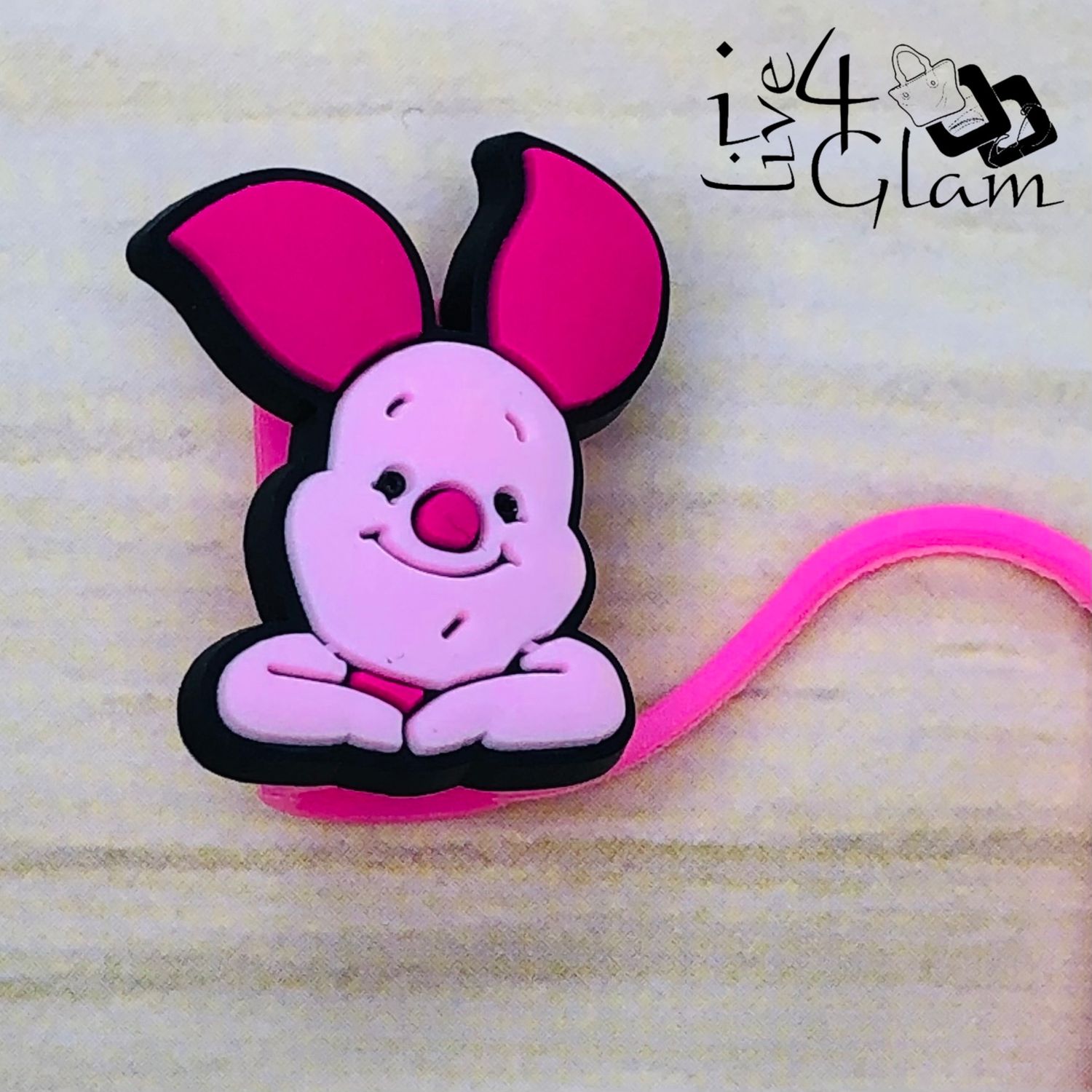 Winnie the Pooh Silicone Straw Cover, Style: Piglet