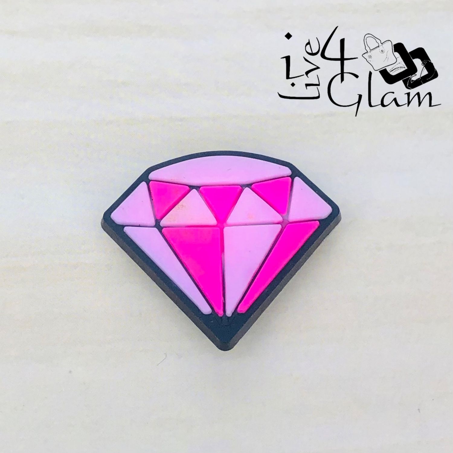 Shoe Charm Jibbit, Style: Pink Diamond