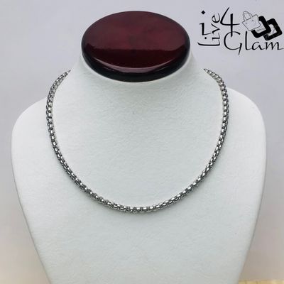 Stainless Steel Silver 3mm 22&quot; Mirror link Chain