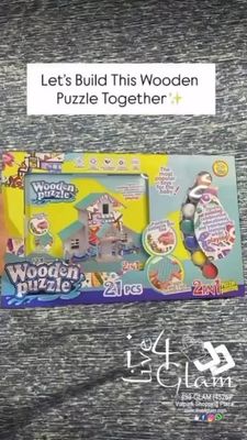 Wooden House Puzzle Paint Set