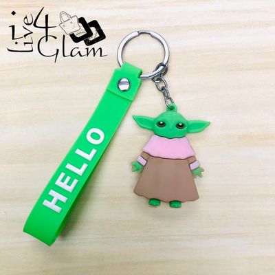 Baby Yoda Keychain w Wrist Strap