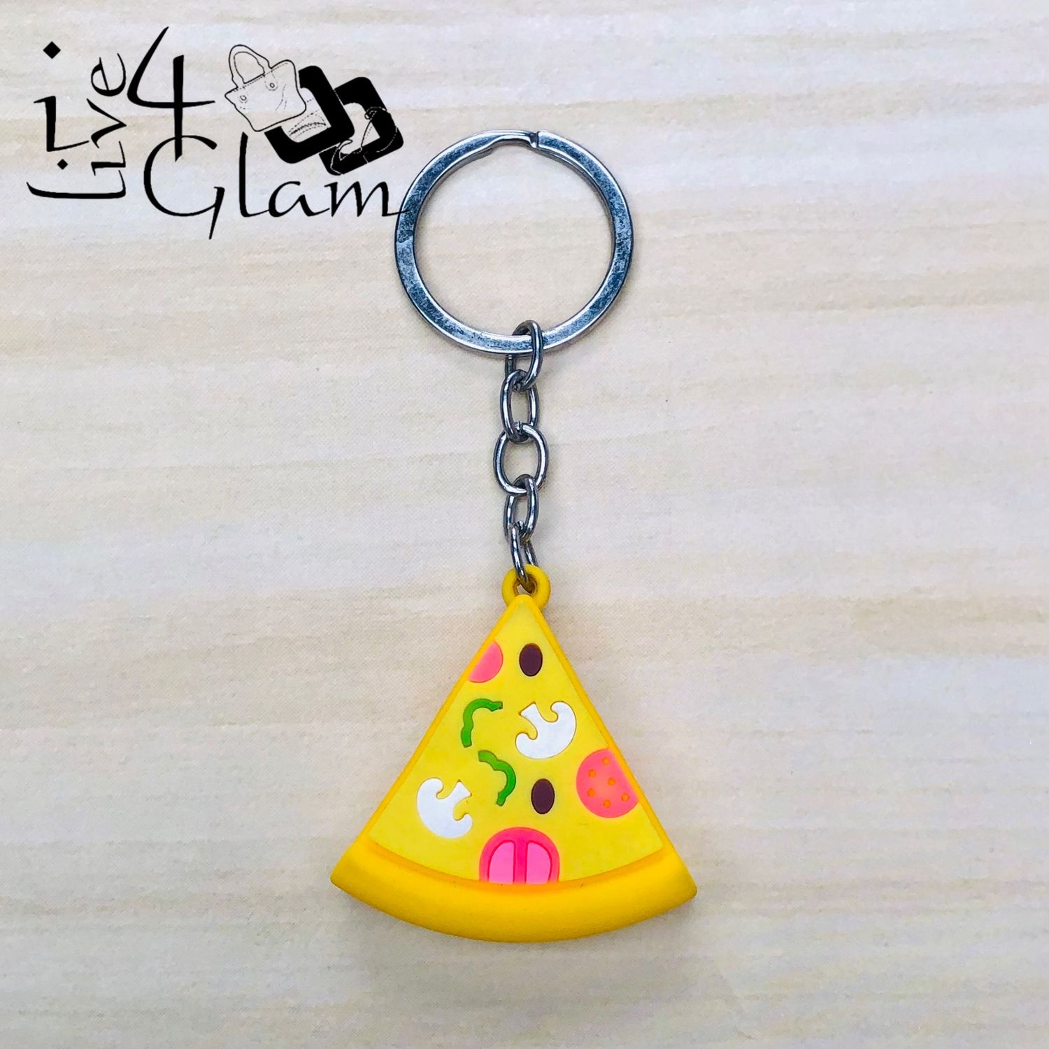 Fast Food Keychain, Color: Pizza