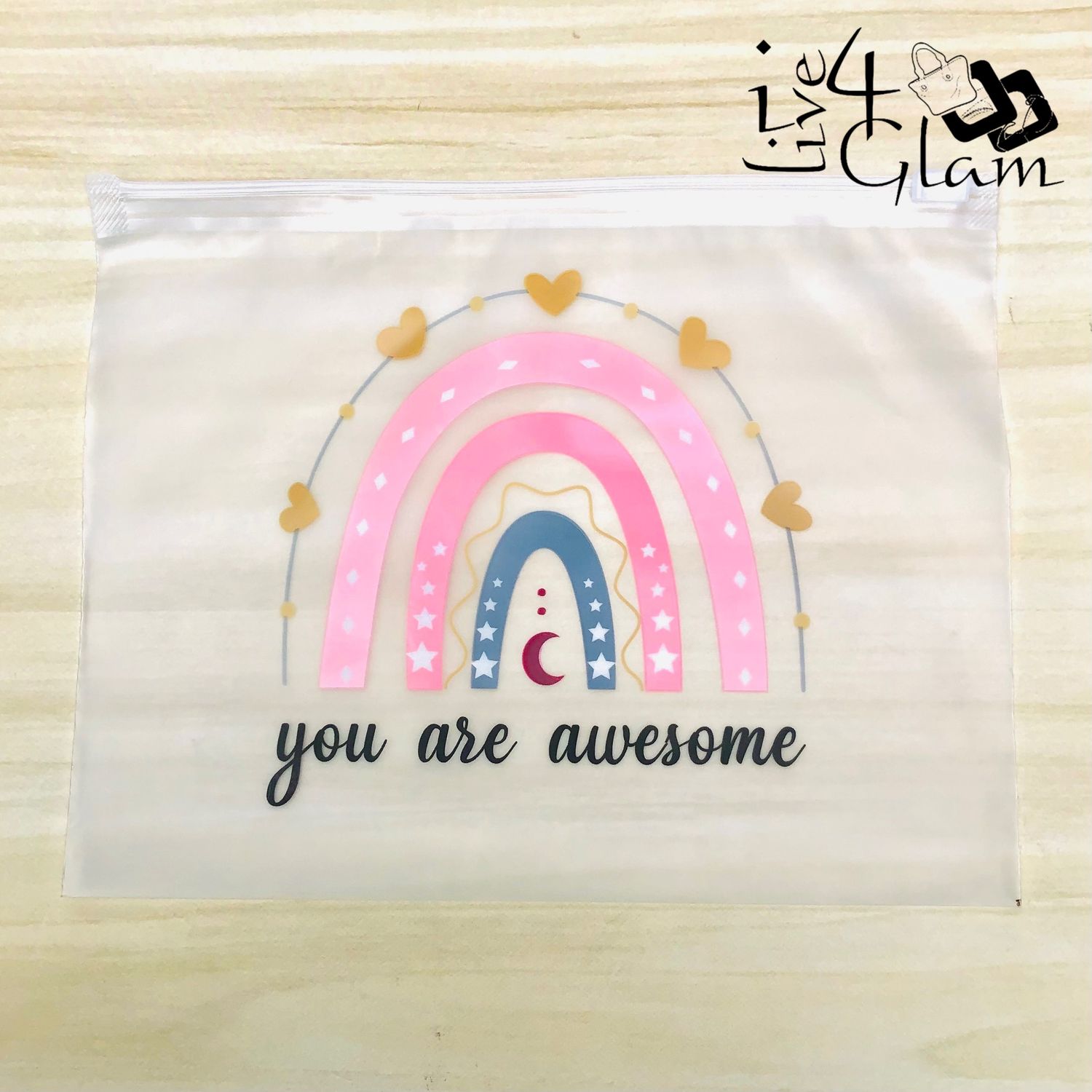 You Are Awesome Waterproof Cosmetic Bag