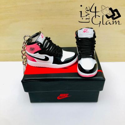 Pair Jordan Shoe Keychain Dusty Pink