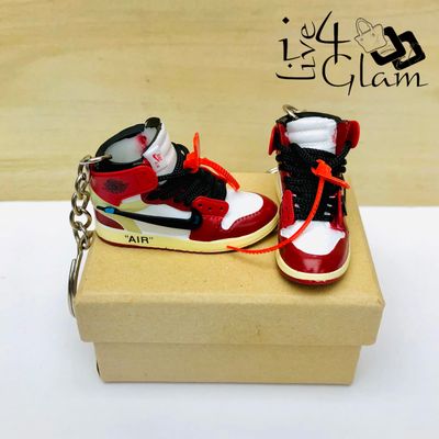 Pair Jordan Shoe Keychain Off White