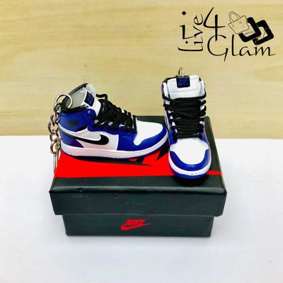 Pair Jordan Shoe Keychain Purple