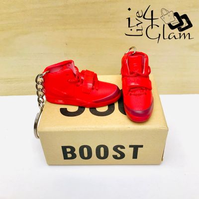 Pair Jordan Shoe Keychain Red