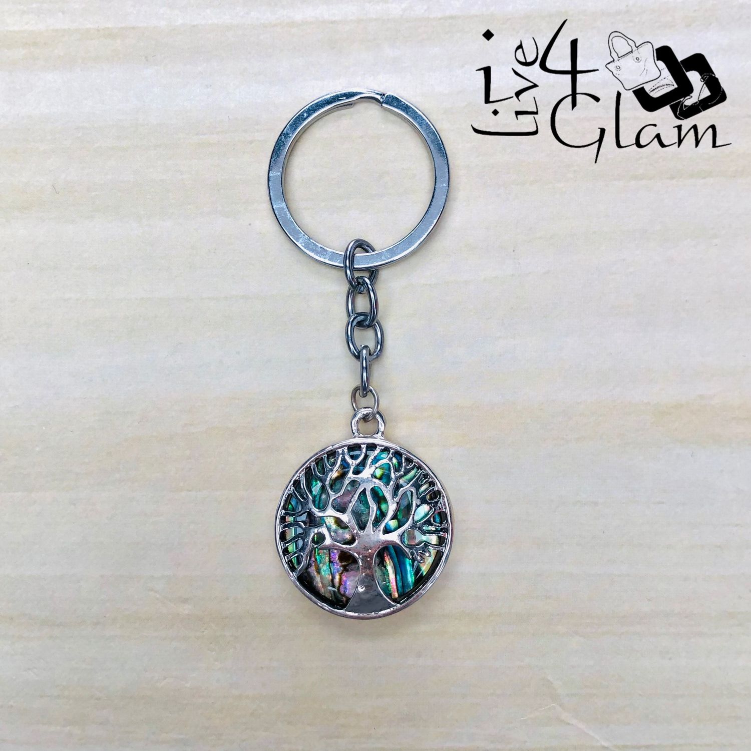 Abalone Tree of Life Key Chain